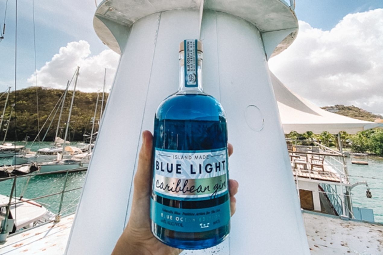 World Oceans Day & Our Artificial Reef - Blue Light Caribbean Gin